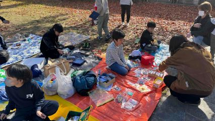こどもたちが提案をしている様子